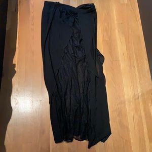 Black maxi skirt